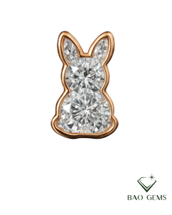 LAB GROWN DIAMOND ANIMAL PENDANT NECKLACE 18" - Image 4